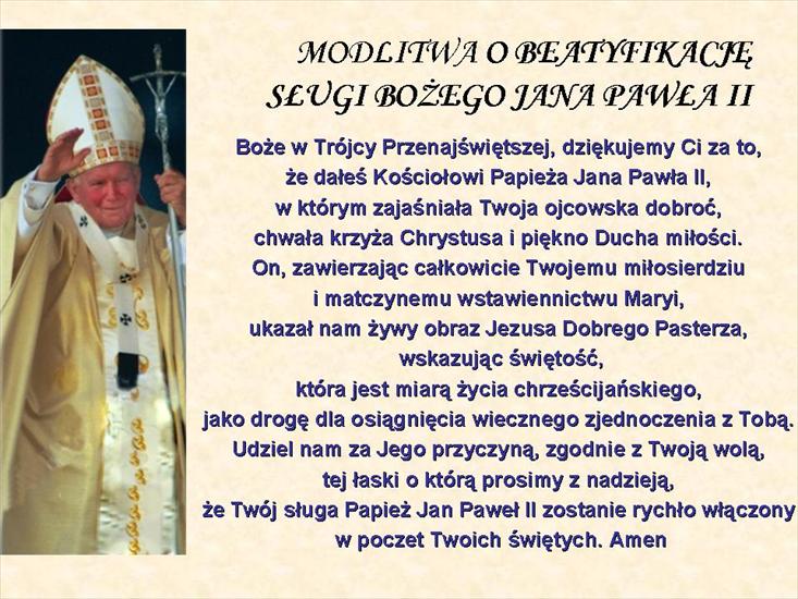 Jan Paweł II - MODLITWA O BEATYFIKACJĘ.jpg