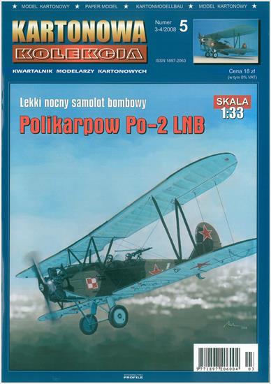 Kartonowa Kolekcja - Kartonowa Kolekcja 2008-03 04 - samolot Polikarpow Po-2 LNB.jpg