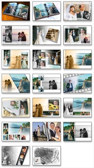 Projekty fotoksiążki - Creative Album PSD Wedding Collection - Vol 02 - 02.jpg
