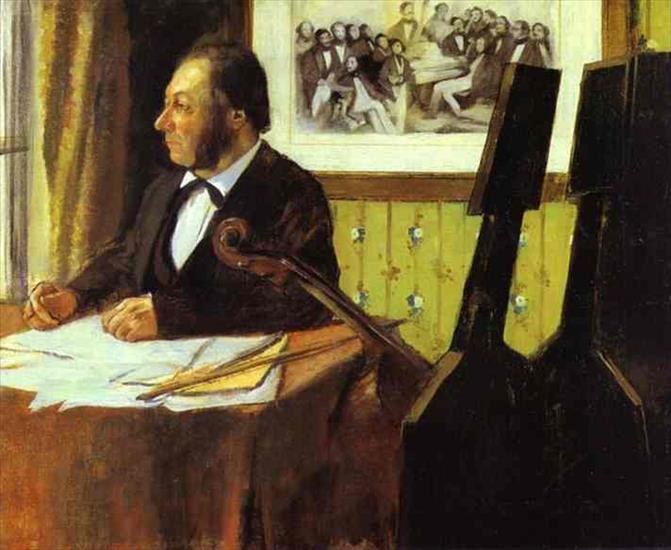 EDGAR DEGAS - Edgar Degas - Portrait of Louis-Marie Pilet, Violoncellist in the Orchestra of the Opera.JPG