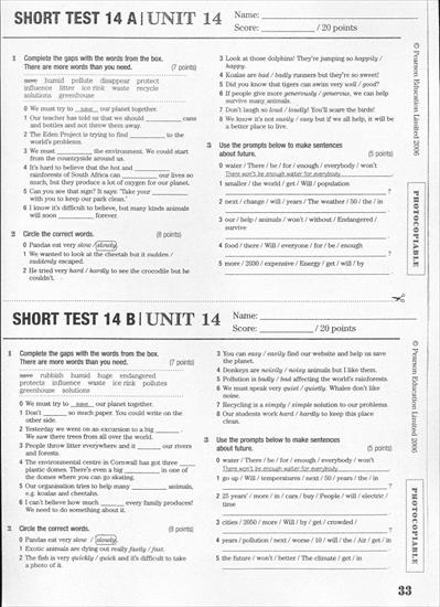 Testy i odpowiedzi Matura success elementary - unit 14.jpg