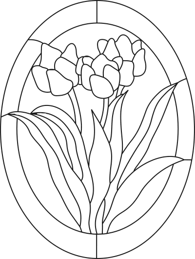 witraże - witraż - tulipany 02.gif